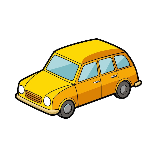 realistic car vehicle vector illustration concept