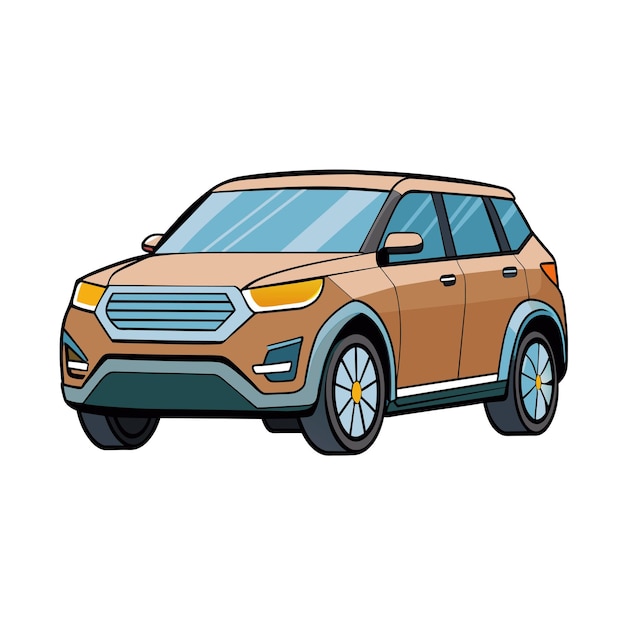 realistic car vehicle vector illustration concept