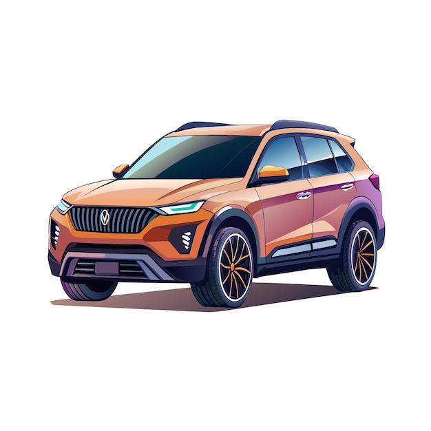 リアルな車両ベクトルイラストコンセプト