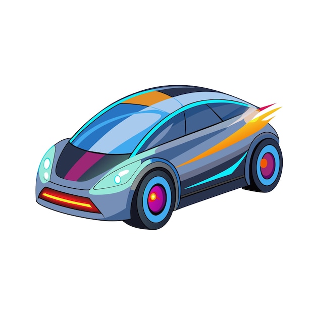 リアルな車両ベクトルイラストコンセプト