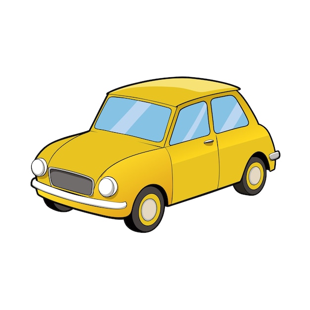 realistic car vehicle vector illustration concept