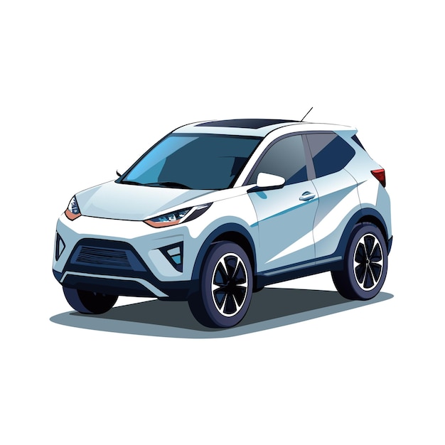 リアルな車両ベクトルイラストコンセプト