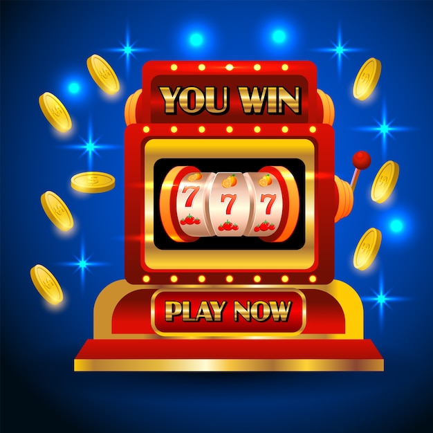 Vector realistic casino game chip and card jackpot