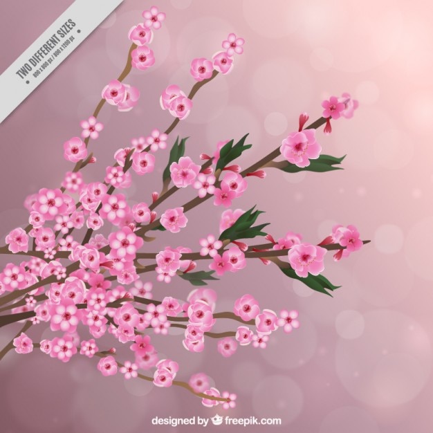 現実的な桜の背景