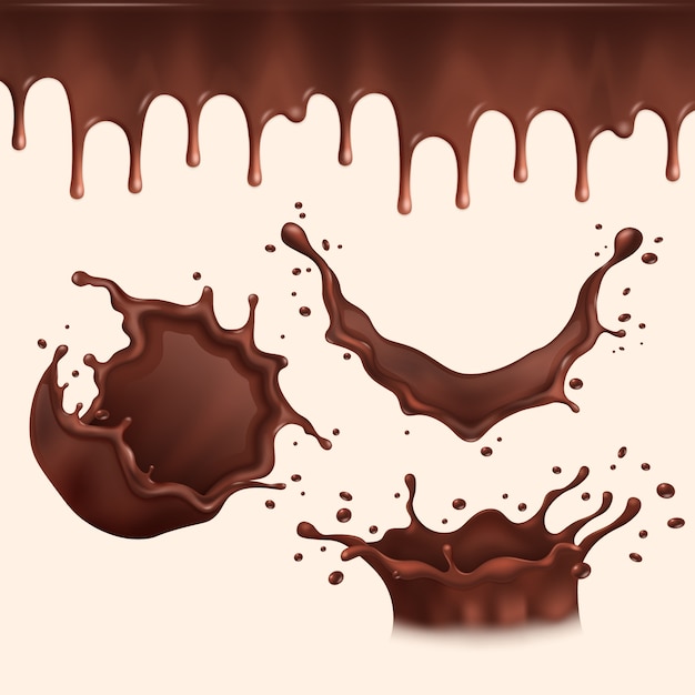 現実的なチョコレートイラスト