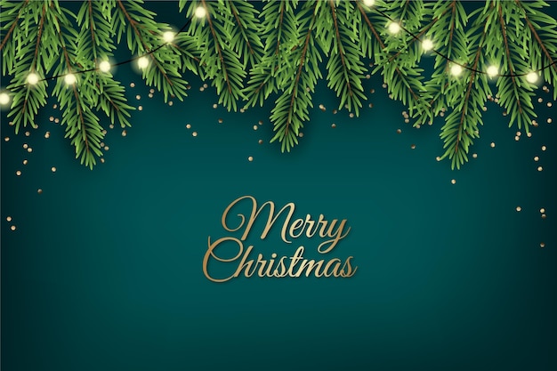 Vector realistic christmas background