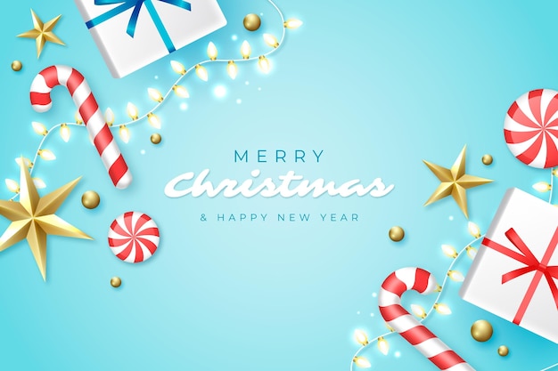 Vector realistic christmas background