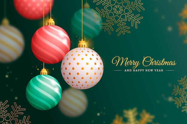 Vector realistic christmas background