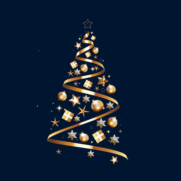 Vector realistic christmas elements vector design with text space