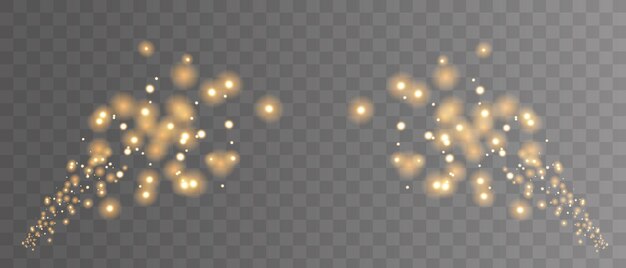 Realistic christmas garland on a transparent background illustration