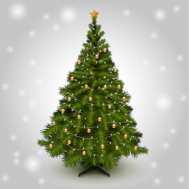 Albero di natale realistico