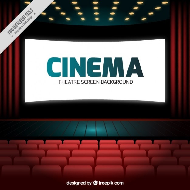 Vettore schermo del cinema realistico