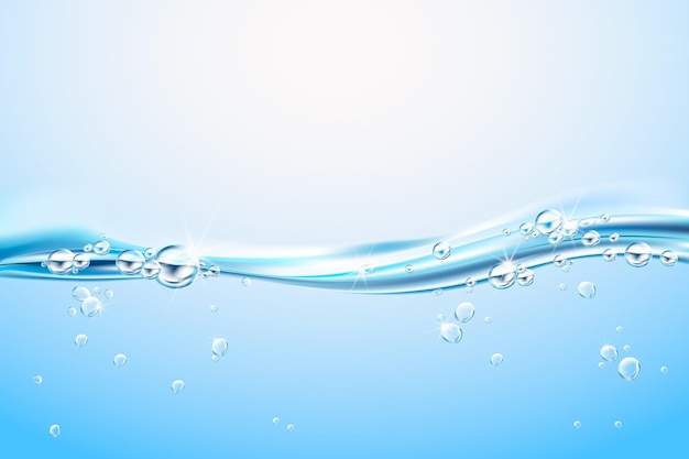Vector realistic clean water background
