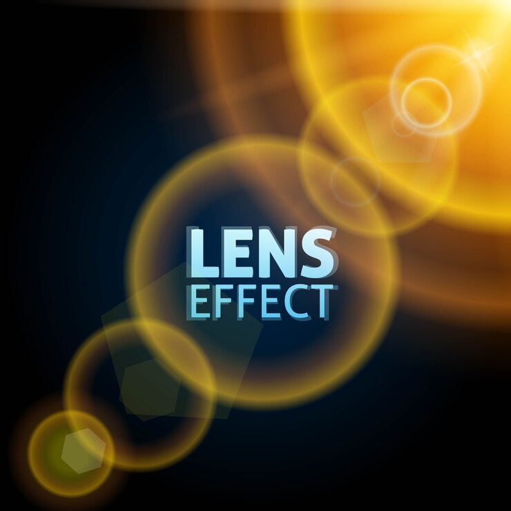 Vector realistic collimated light beam. the effect of the sun flare. bright yellow, orange, warm lighting. 