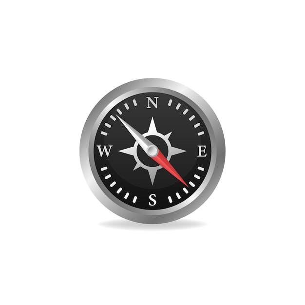 Vector realistic compass with windrose. compass symbol. vector illustration eps10