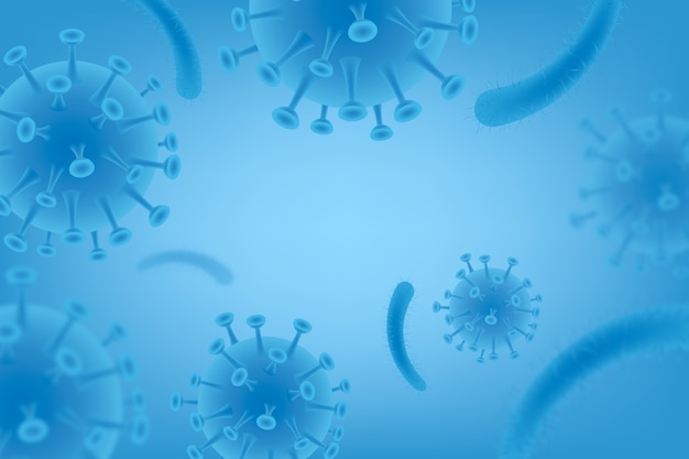 Vector realistic coronavirus background