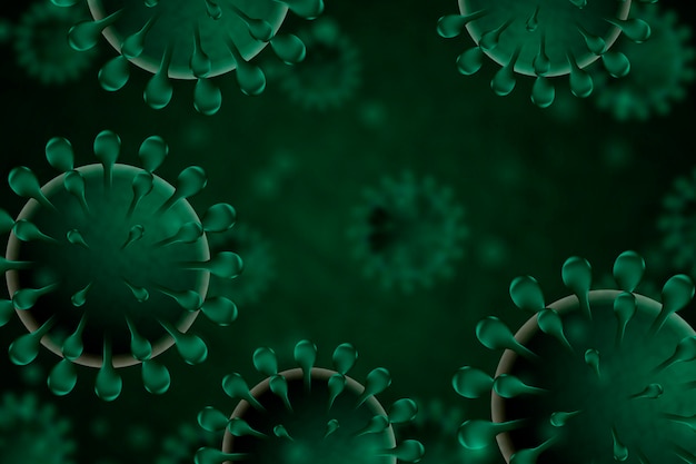 Realistic coronavirus background