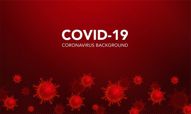 Realistic covid-19 coronavirus background