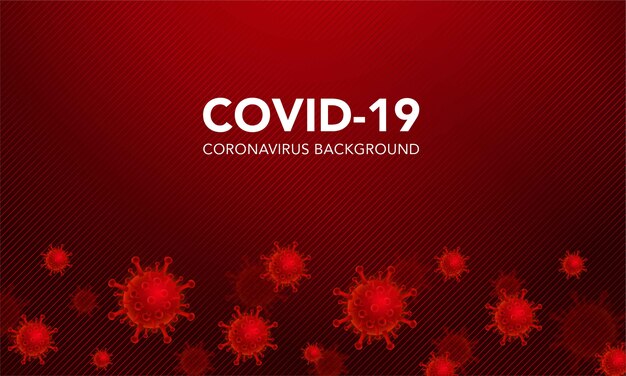 Realistic covid-19 coronavirus background