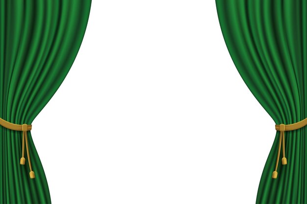 Green Curtain Vectors & Illustrations for Free Download | Freepik