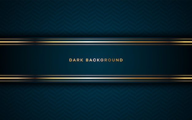 Vector realistic dark background with golden details.