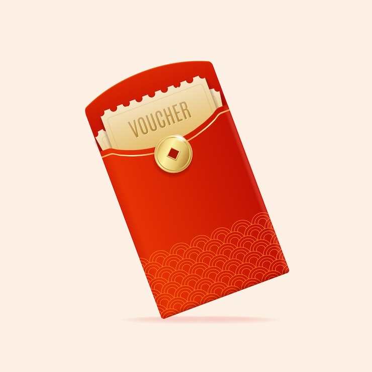 Vector realistic detailed 3d chinese red packet or envelope vector