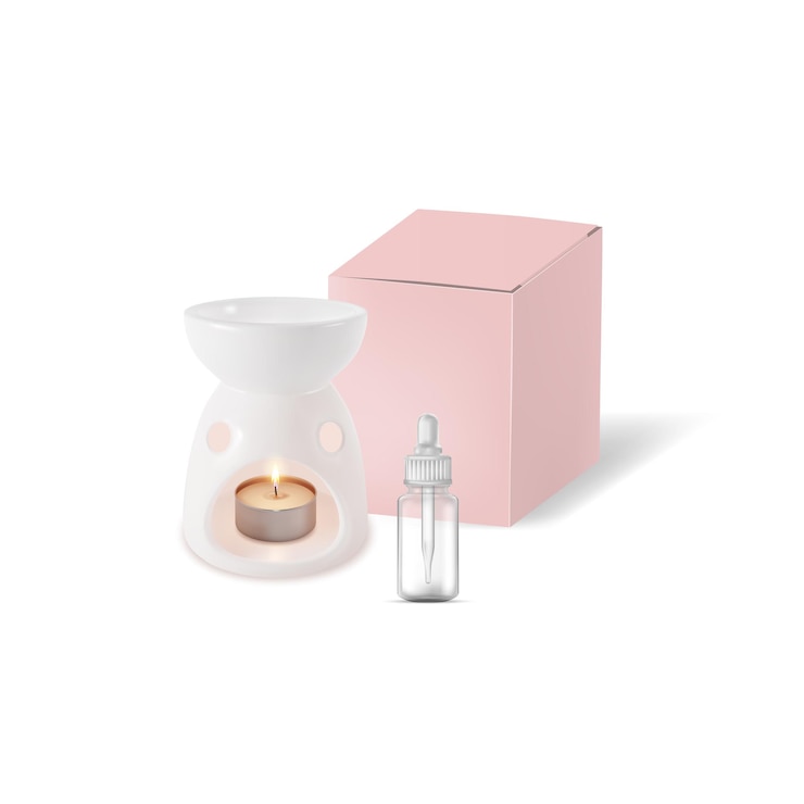 Vector realistic detailed 3d lamp aroma therapy vector