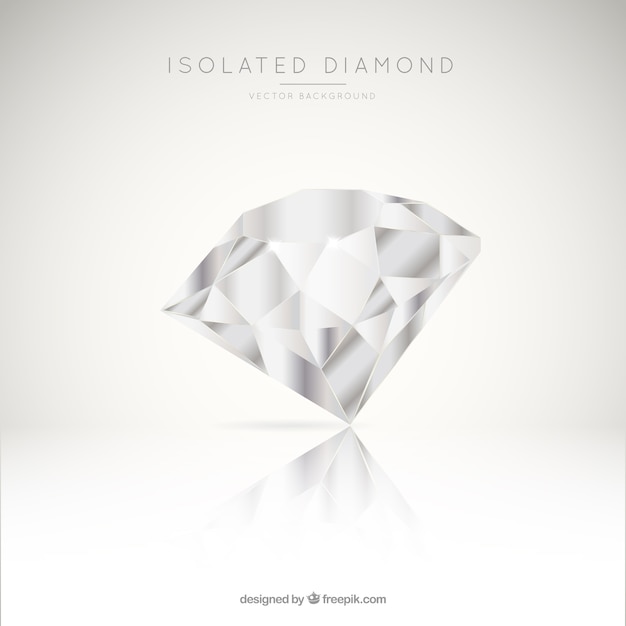 Vector realistic diamond background