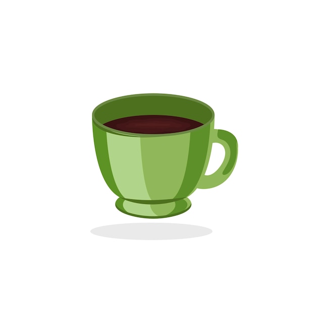 Realistic Different Coffee Cup Illustration Design With White Background And Different Types