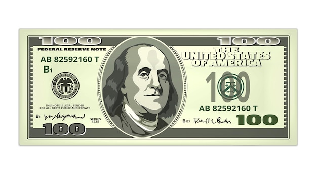 Vector realistic dollar