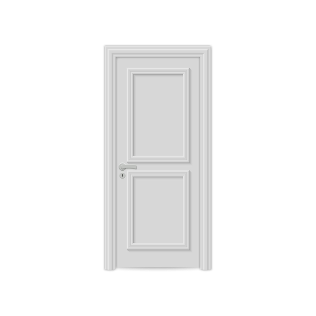 дверь на белом фоне