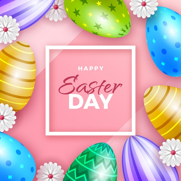 Vector realistic easter illustration