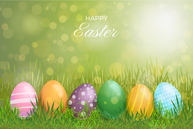 Vector realistic easter illustration