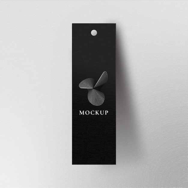 realistic editable mockup of a thin label