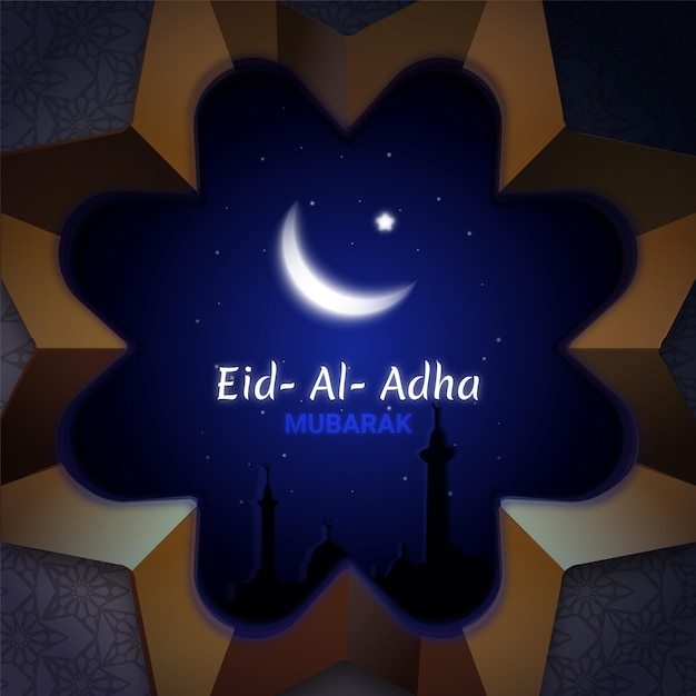 Vector realistic eid al-adha illustration