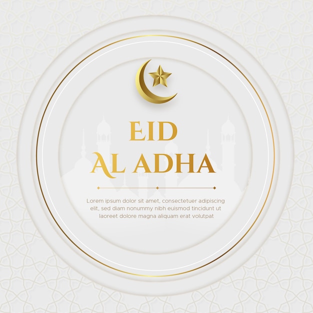 Vector realistic eid al-adha mubarak illustration