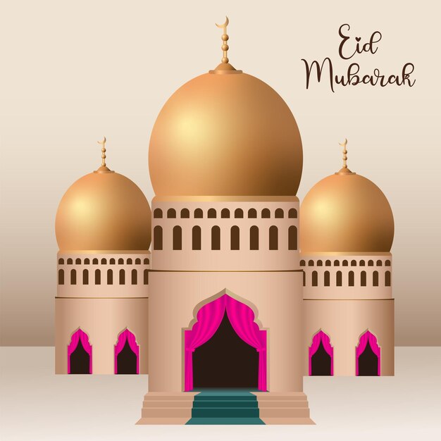 Realistic Eid al fitr Background