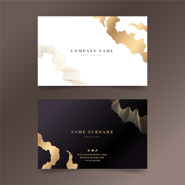 Realistic elegant business card