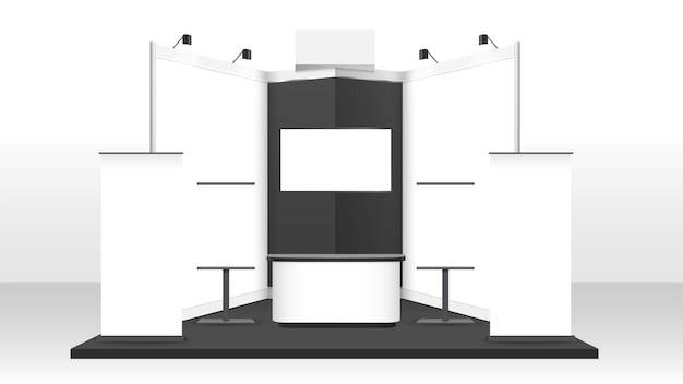 realistic exhibition booth