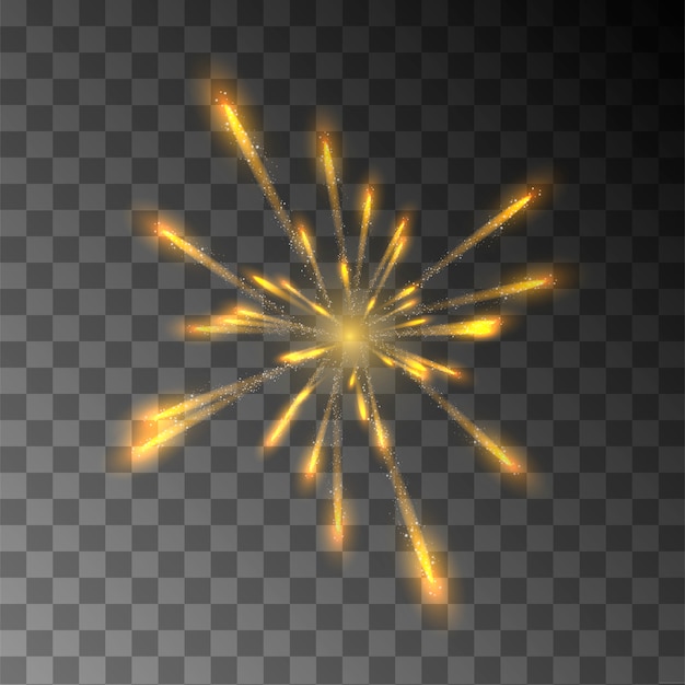 Realistic explosion. fireworks. bright flash.