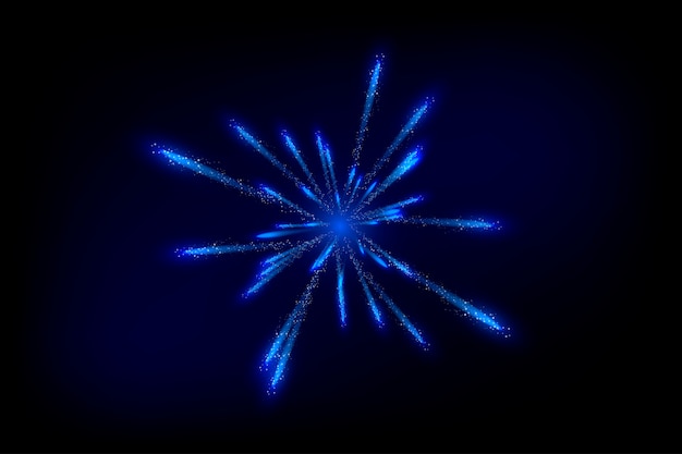 Vector realistic explosion. fireworks. bright flash.