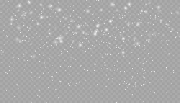 雪花と雲のベクトルで現実的な降雪 雪花の重い降雪
