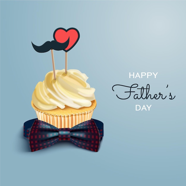 realistic father's day illustration