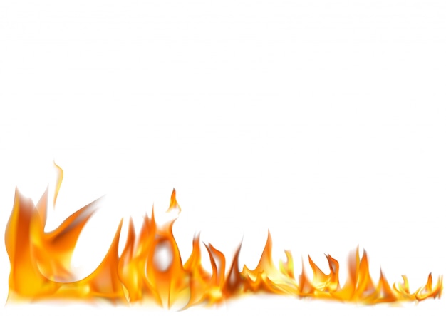 Realistic fire flames background