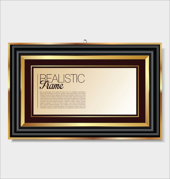Vector realistic frame