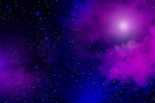 Vector realistic galaxy background with stars