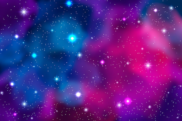 Vector realistic galaxy background