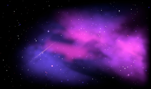 Vector realistic galaxy background