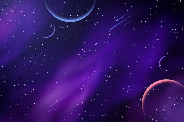 Vector realistic galaxy background