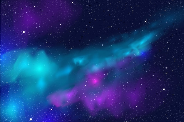 Vector realistic galaxy background